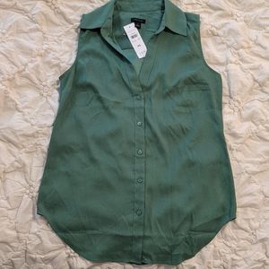 Ann Taylor Collared Tank Top